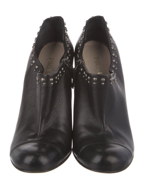 Prada Leather Studded Accents Pumps