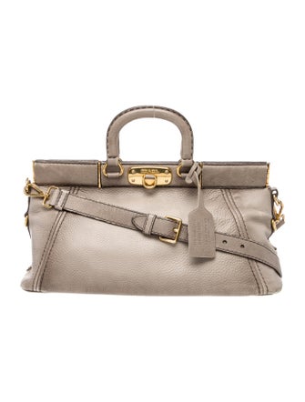 Prada Leather Top Handle Bag
