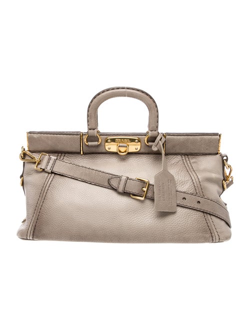Prada Leather Top Handle Bag