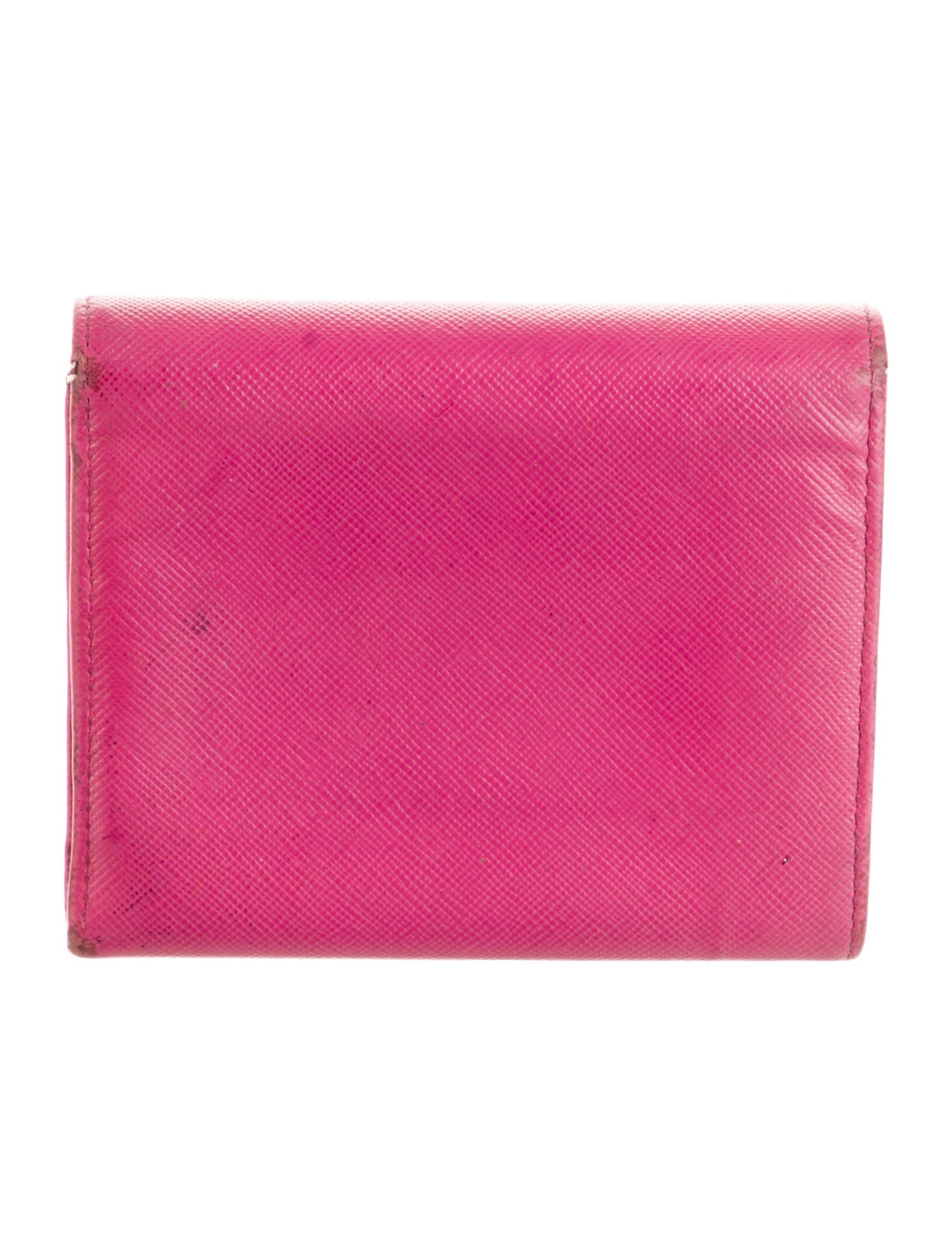 Prada Saffiano Lux Leather Compact Wallet