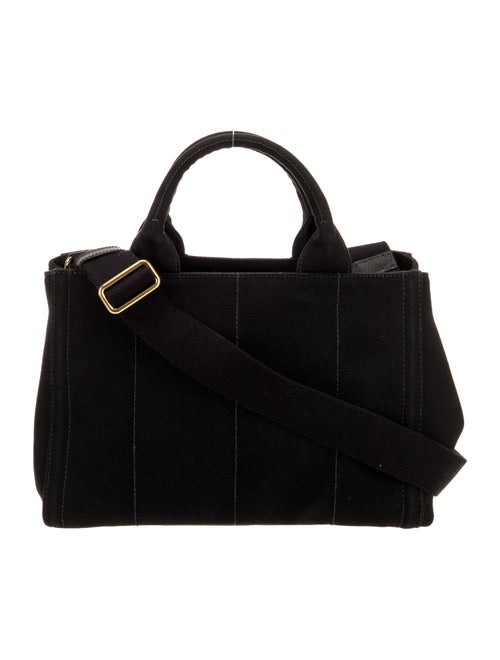 Prada Enameled Metal Triangle Top Handle Bag