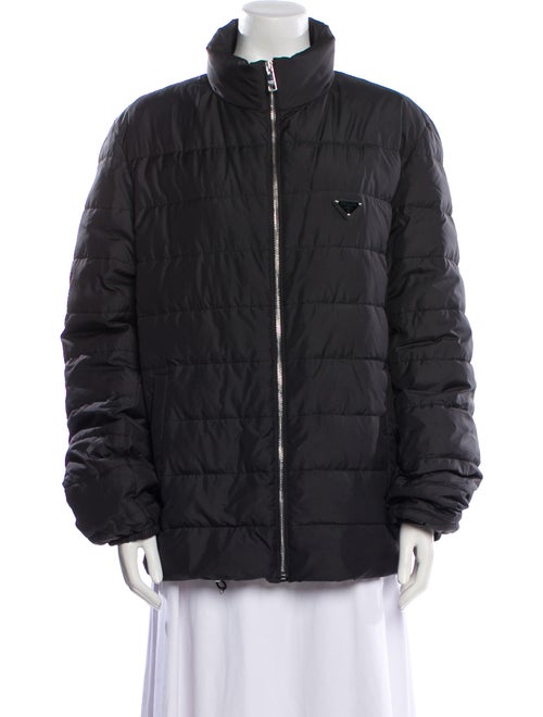 Prada 2023 Enameled Metal Triangle Jacket