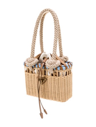 Prada Rattan Top Handle Bag Mini 2025