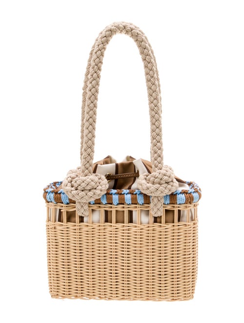 Prada Rattan Top Handle Bag Mini 2025