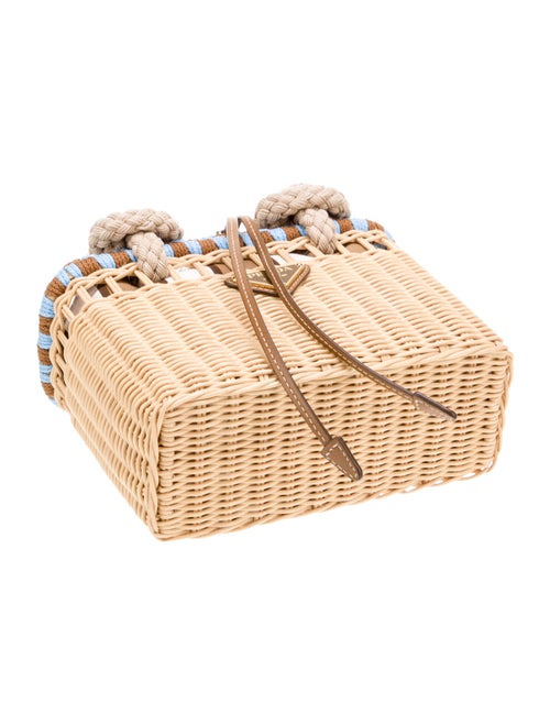Prada Rattan Top Handle Bag Mini 2025