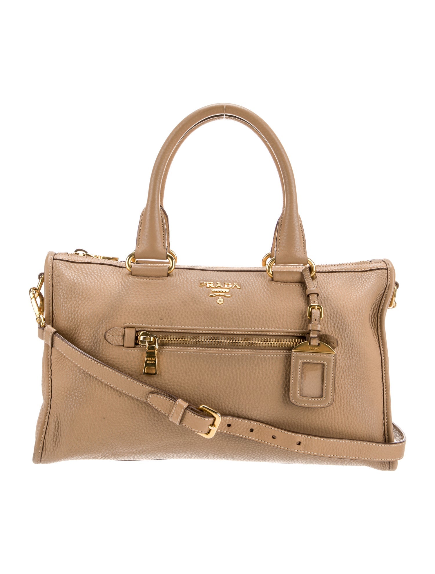 Prada Vitello Daino Leather Top Handle Bag