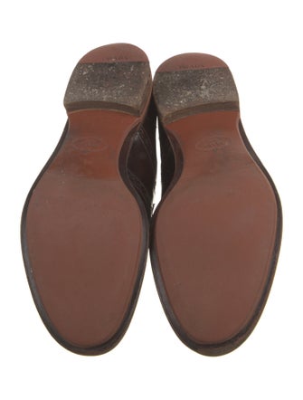 Prada Leather Eyelet Trim Brogues