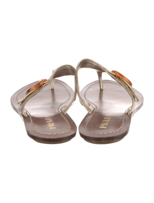 Prada Leather Flip Flops