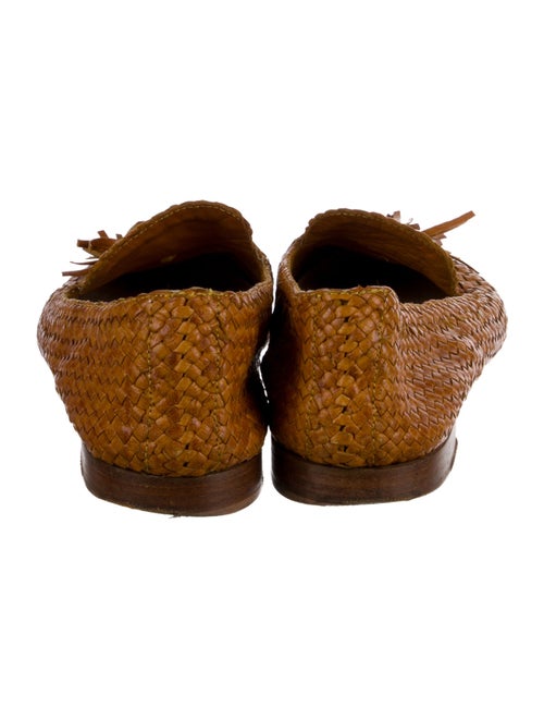 Prada Leather Animal Print Ballet Flats