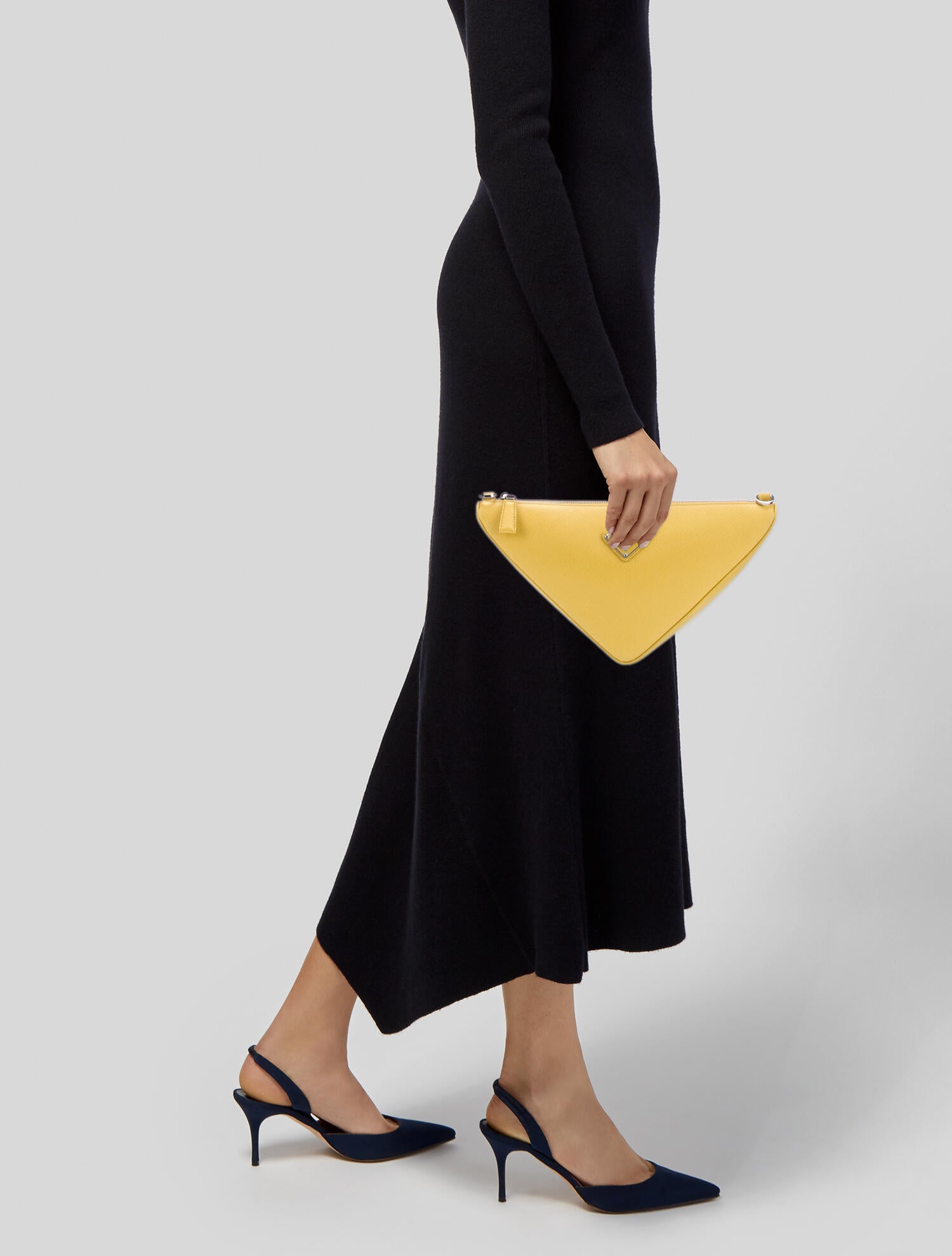 Prada Saffiano Leather Triangle