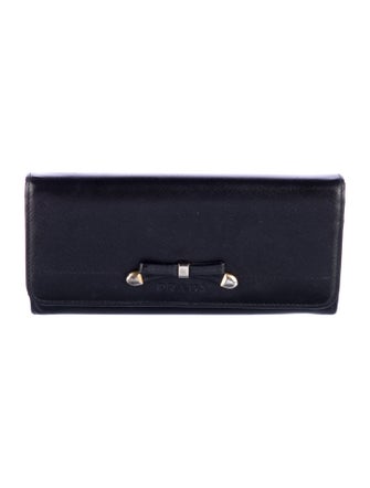Prada Saffiano Lux Leather Continental Wallet