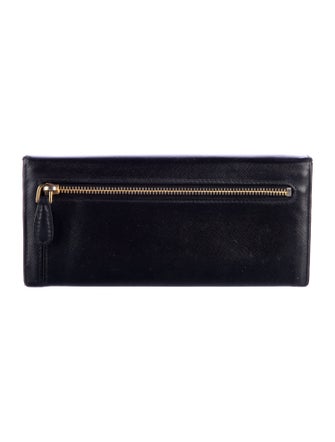 Prada Saffiano Lux Leather Continental Wallet