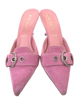 Prada Suede Mules