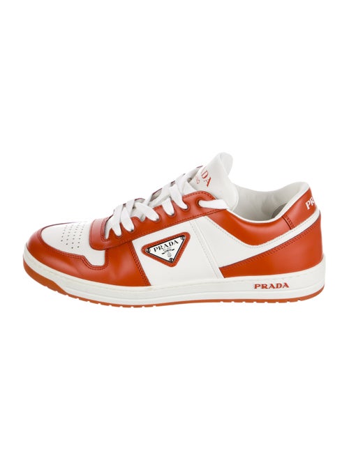 Prada Leather Colorblock Pattern Sneakers
