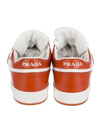 Prada Leather Colorblock Pattern Sneakers