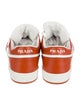 Prada Leather Colorblock Pattern Sneakers