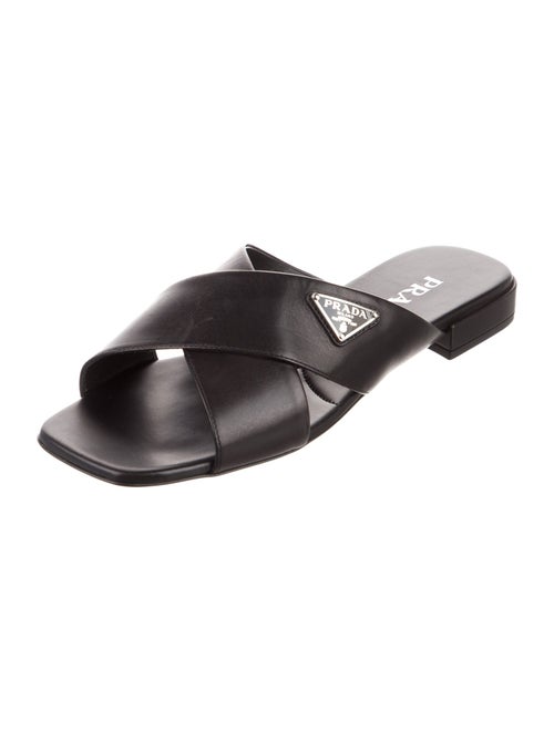 Prada Leather Slides