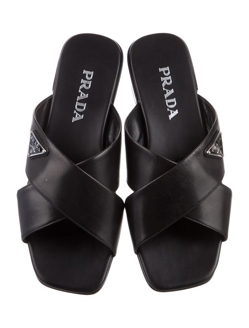 Prada Leather Slides