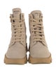 Prada Canvas Combat Boots