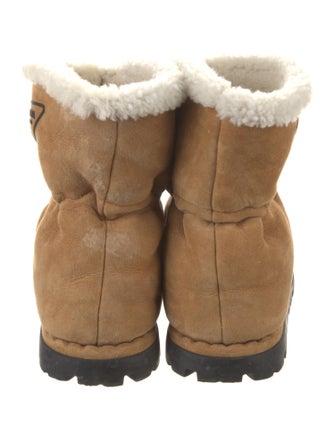 Prada Suede Lace-Up Boots