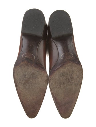 Prada Leather Patterned Riding Boots