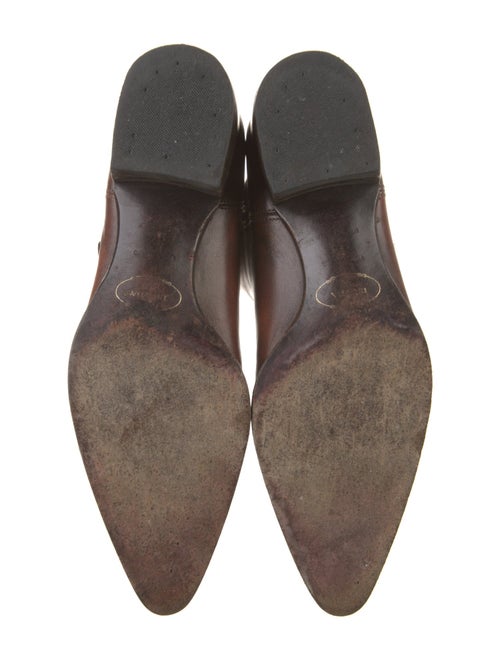 Prada Leather Patterned Riding Boots