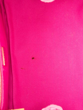 Prada Enameled Metal Triangle Weekender Bag