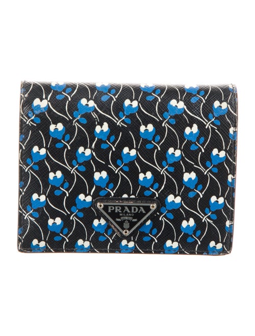 Prada Saffiano Lux Leather Compact Wallet