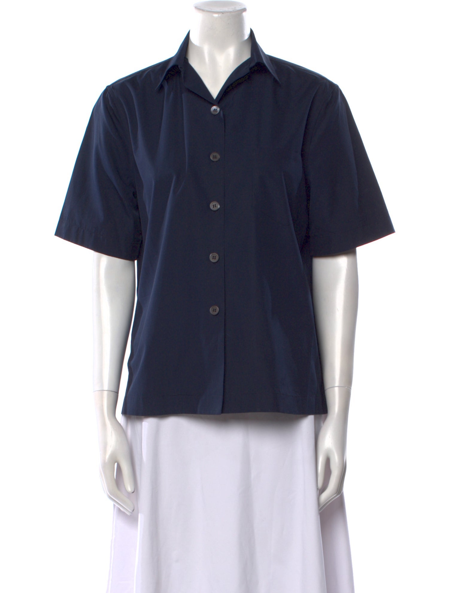 Prada 2016 Short Sleeve Button-Up Top