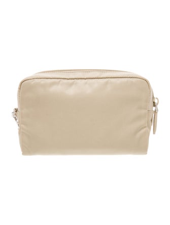 Prada Enameled Metal Triangle Crossbody Bag