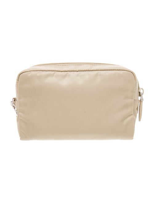 Prada Enameled Metal Triangle Crossbody Bag