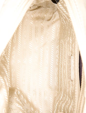 Prada Enameled Metal Triangle Crossbody Bag