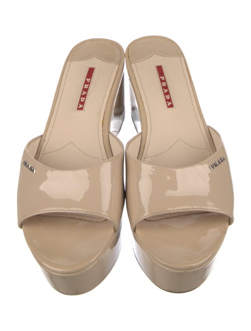 Prada Sport Patent Leather Slides