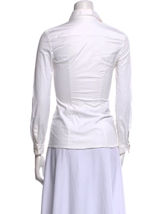 Prada 2014 Long Sleeve Button-Up Top