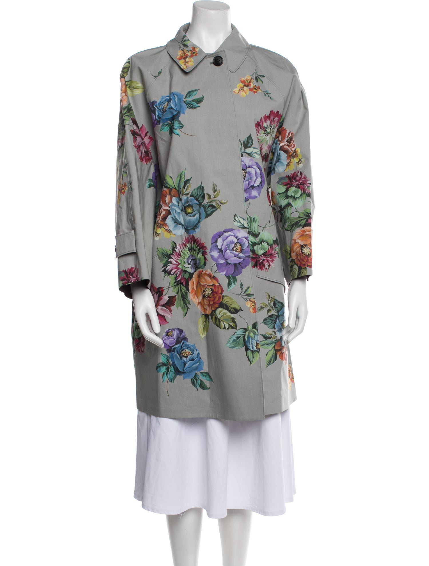 Prada 2024 Floral Print Coat w/ Tags