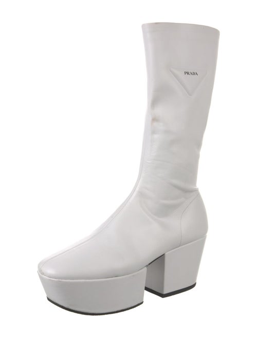 Prada Leather Rain Boots