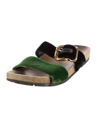 Prada Velvet Slides