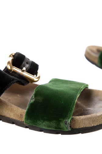 Prada Velvet Slides
