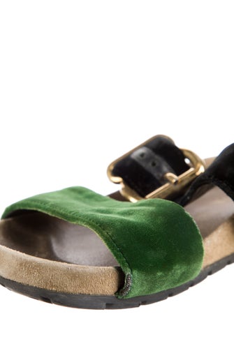 Prada Velvet Slides