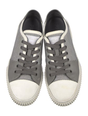 Prada Leather Printed Sneakers