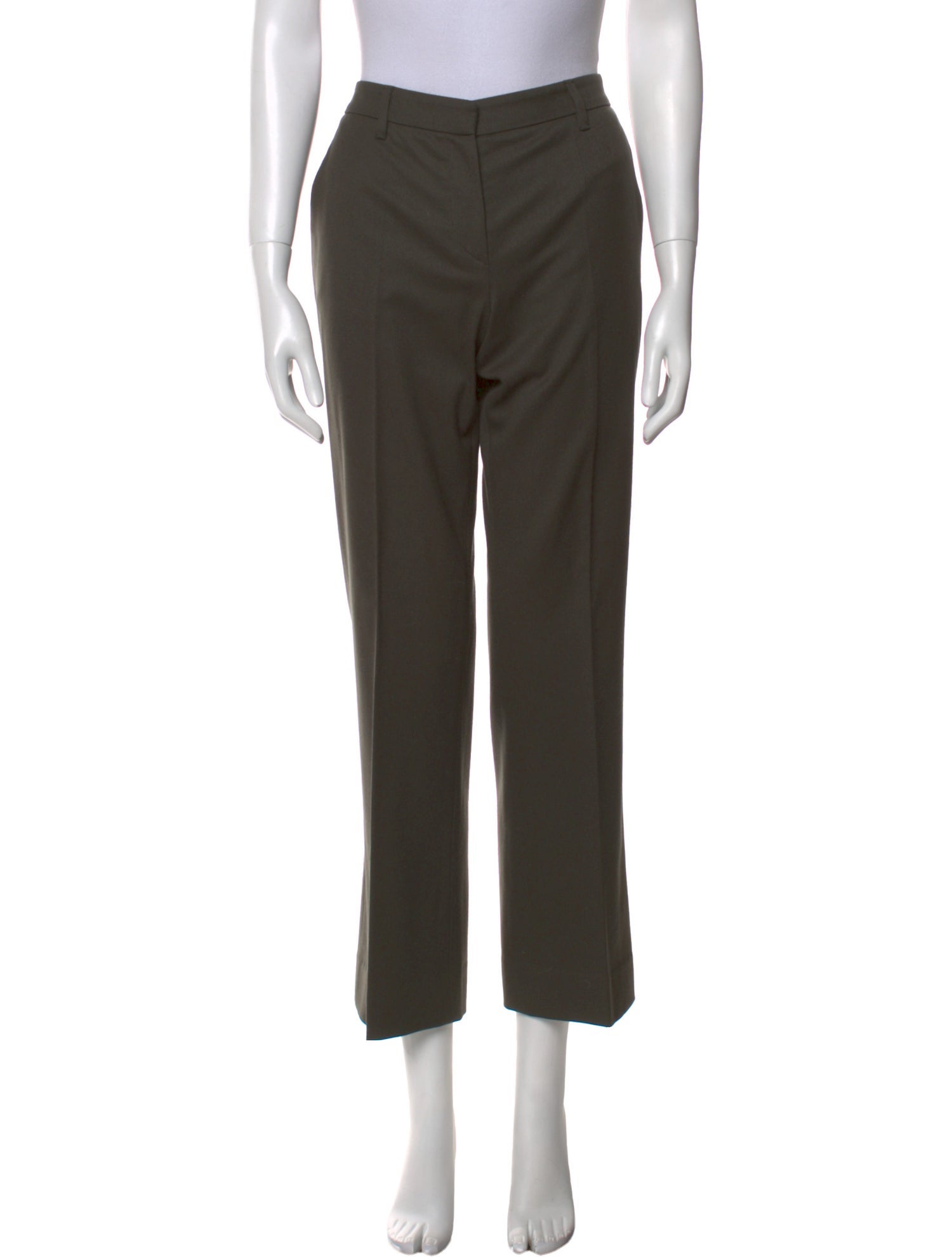 Prada Virgin Wool Wide Leg Pants