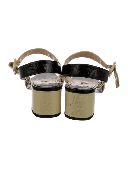 Prada Leather Slingback Sandals
