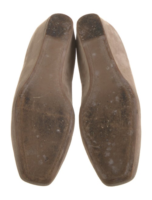 Prada Suede Leather Trim Embellishment Pumps