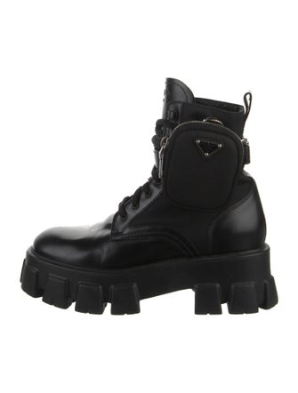 Prada Leather Combat Boots