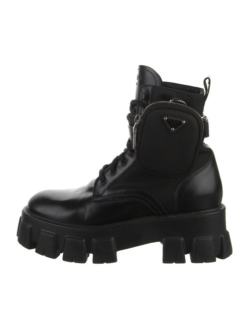 Prada Leather Combat Boots