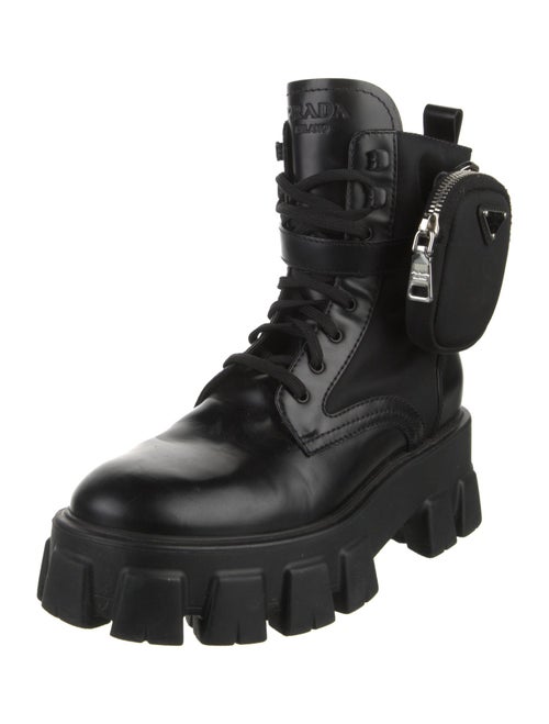 Prada Leather Combat Boots