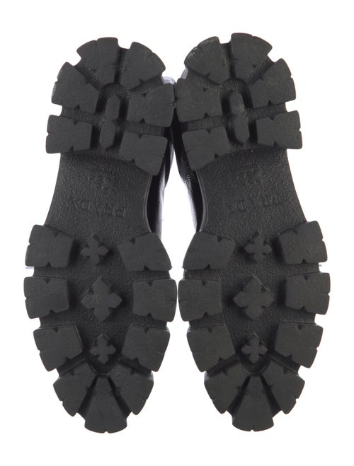 Prada Monolith Patent Leather Combat Boots