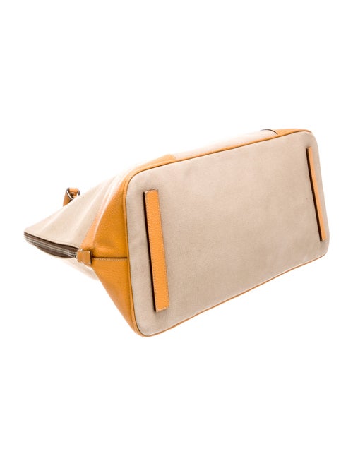 Prada Enameled Metal Triangle Tote