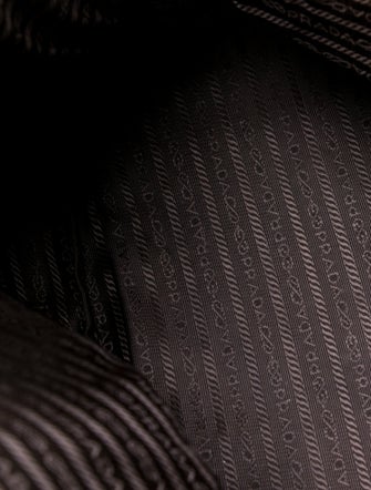 Prada Enameled Metal Triangle Tote