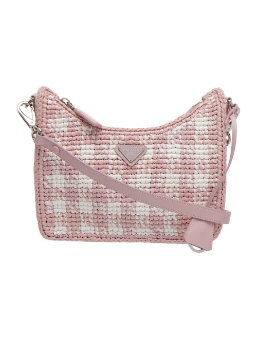 Prada Enameled Metal Triangle Re-Edition 2000